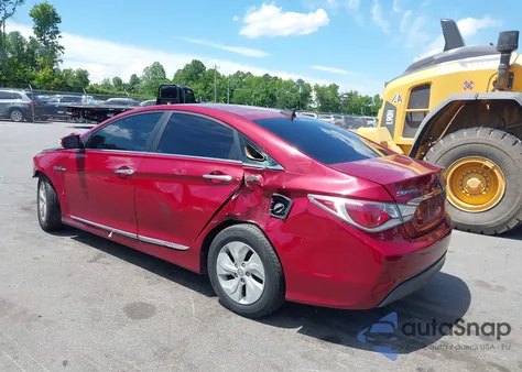 2014 Hyundai Sonata Hybrid z USA, uszkodzony, nr VIN KMHEC4A43EA116425